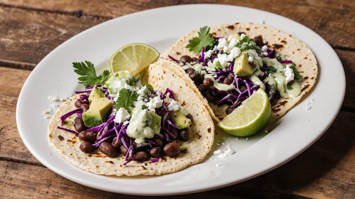 Spiced Black Bean Tacos