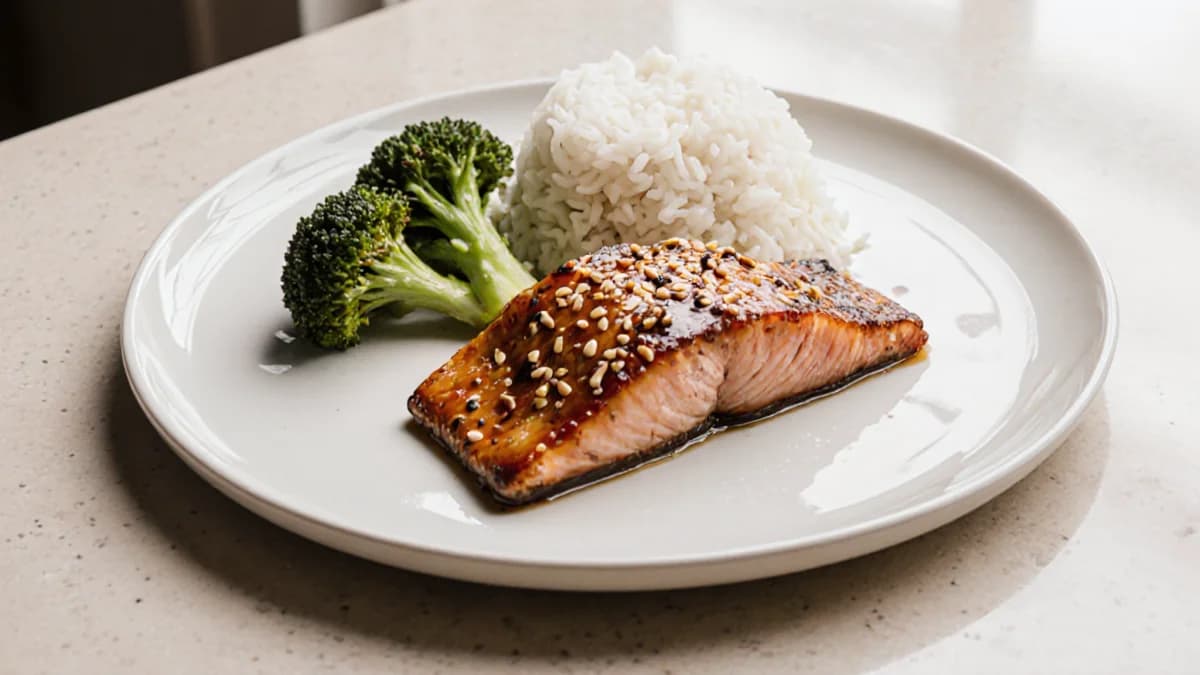 Honey Garlic Glazed Salmon