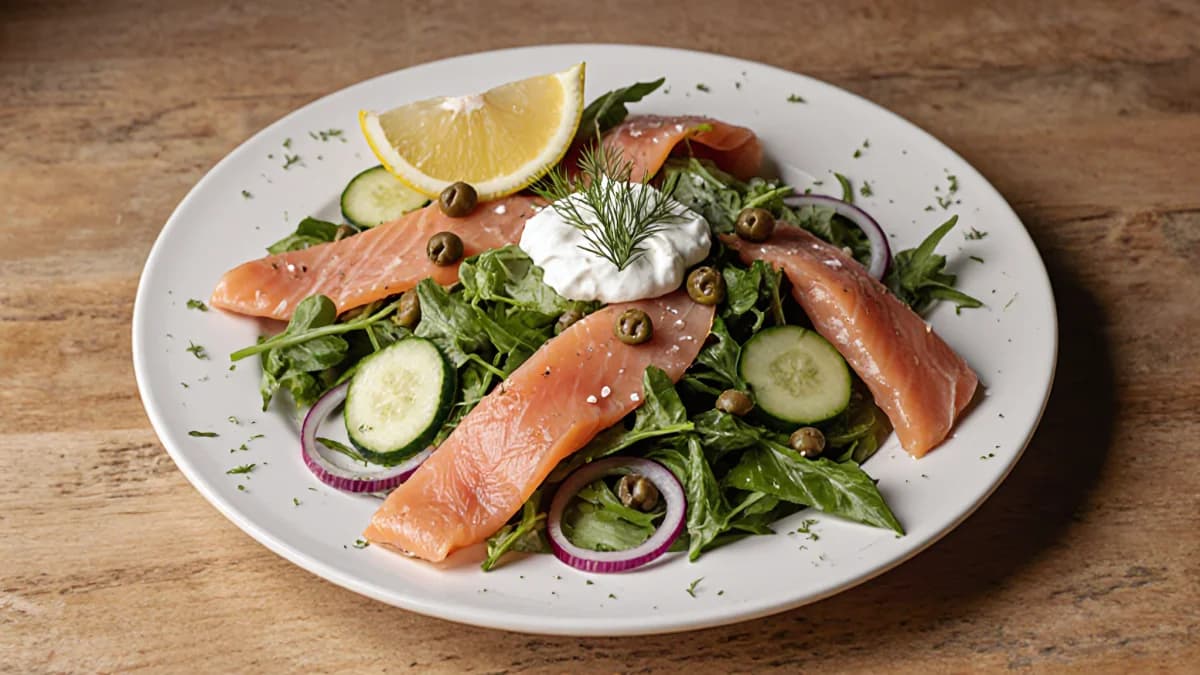 Smoked Salmon Salad with Capers