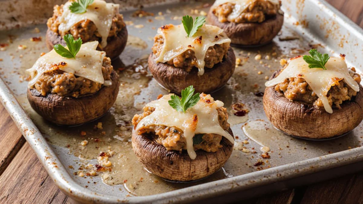 Sausage Stuffed Mushrooms