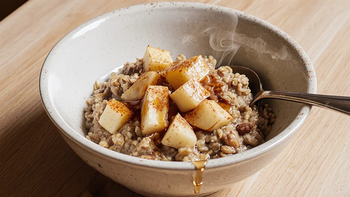 Apple Cinnamon Steel Cut Oats