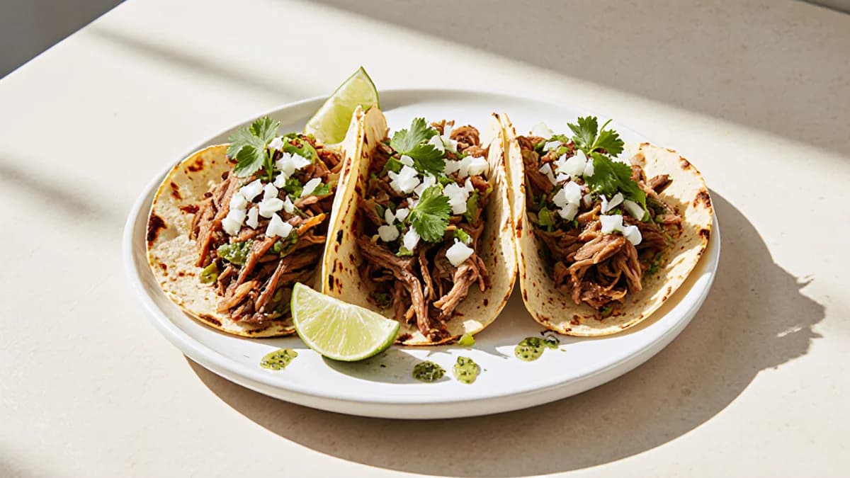 Slow Cooker Carnitas Tacos