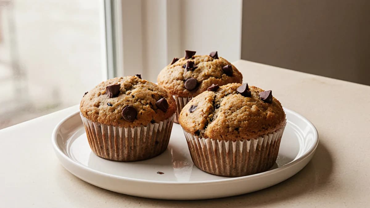 Chocolate Chip Banana Muffins