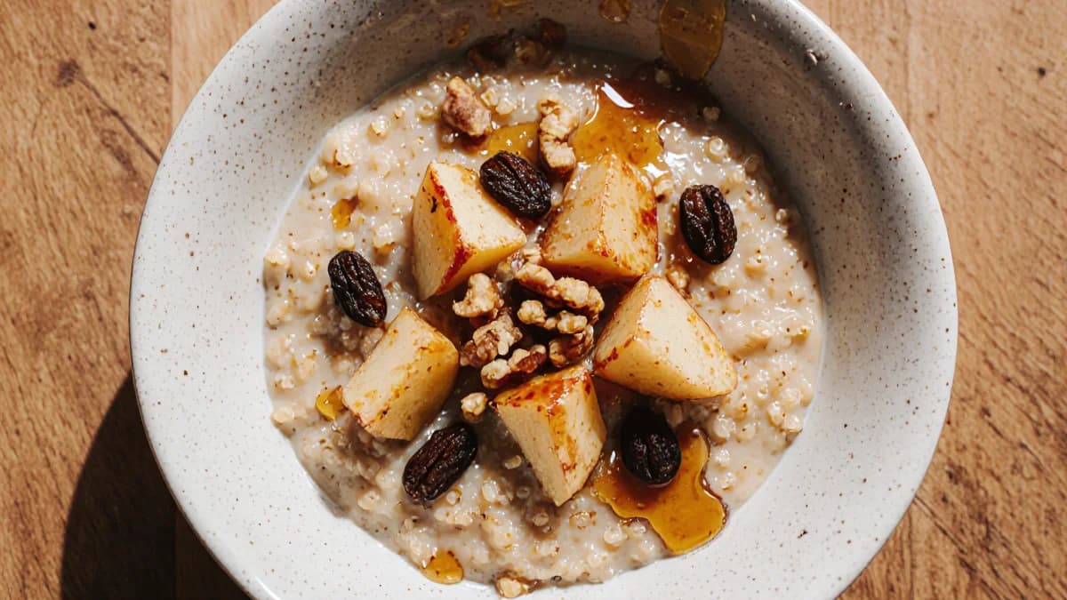 Cinnamon Apple Quinoa Porridge