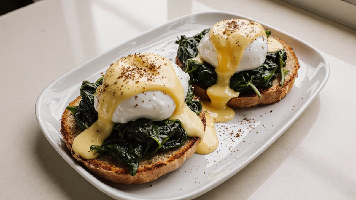 Eggs Florentine with Hollandaise