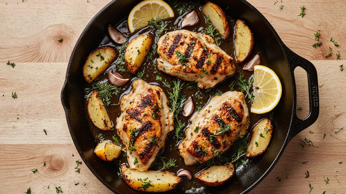 Greek Chicken with Lemon Potatoes