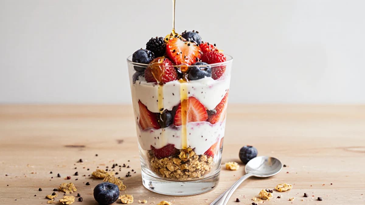 Greek Yogurt Parfait with Berries