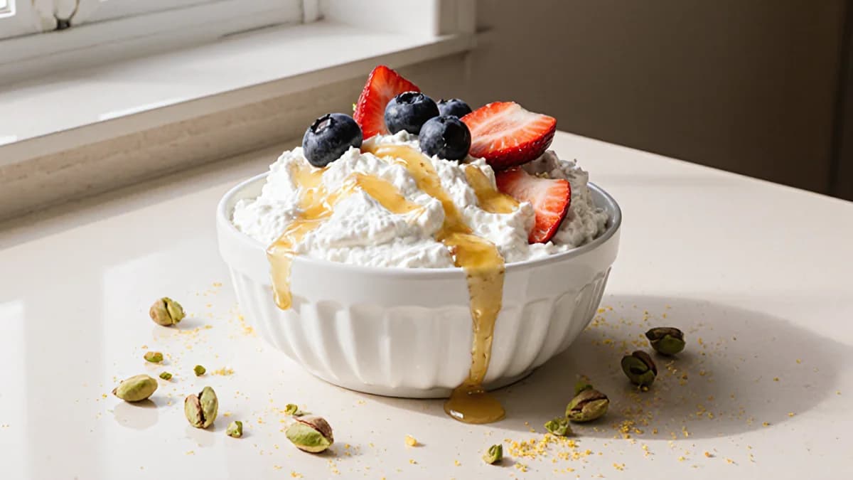 Whipped Ricotta with Honey and Berries