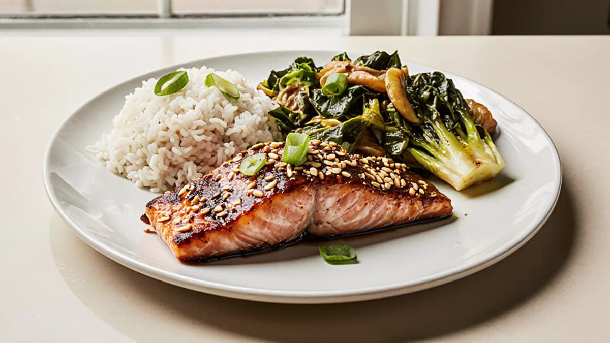 Sesame Ginger Glazed Salmon