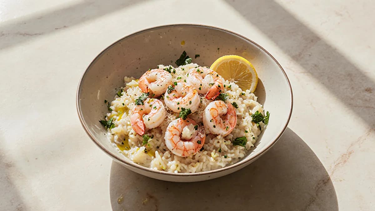 Lemon Shrimp Risotto