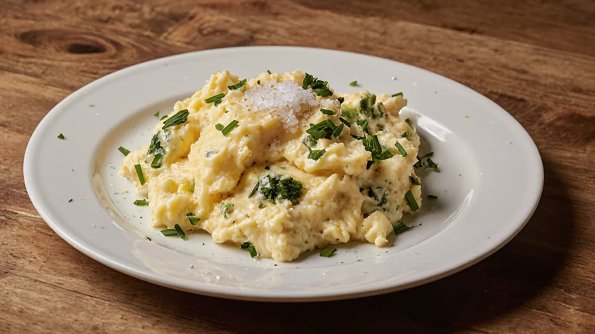 Simple Herb Scrambled Eggs