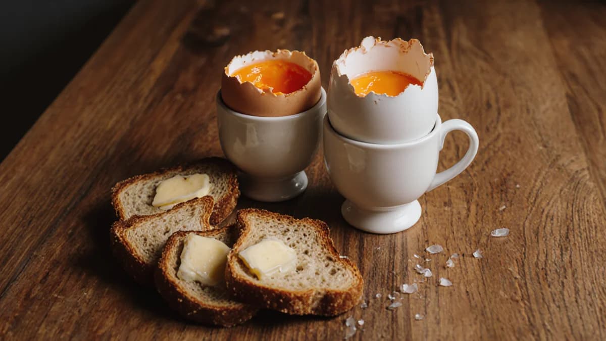 Soft Boiled Eggs with Toast Soldiers