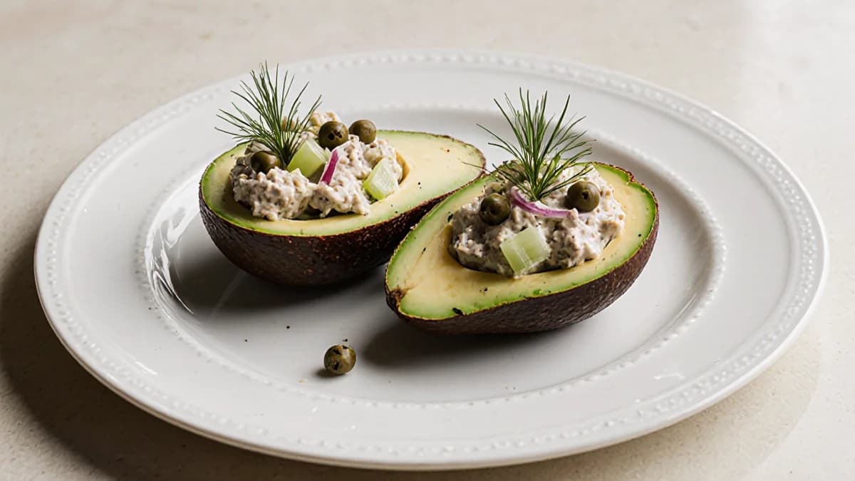 Tuna Stuffed Avocados